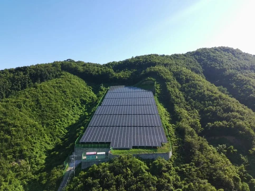 경기 안성시 금광면 태양광발전소 현장 사진 2