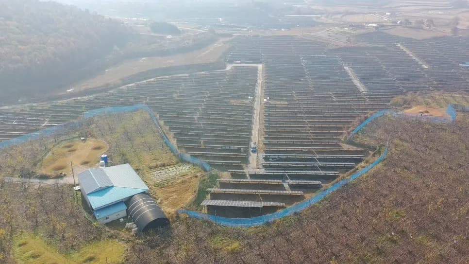 충남 논산시 은진면 태양광발전소 현장 사진 3