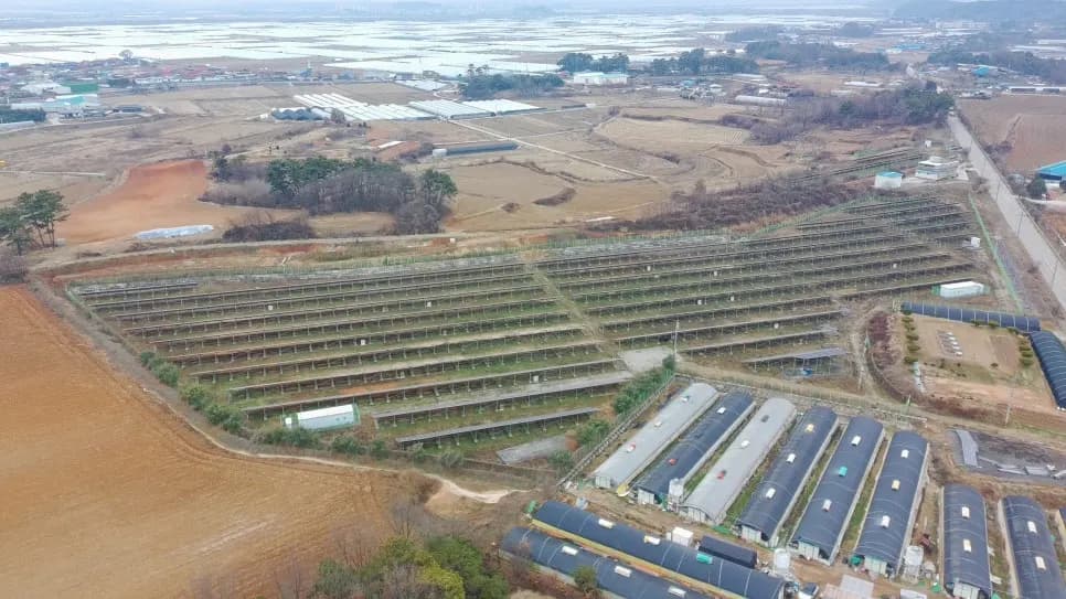 충남 논산시 태양광발전소 현장 사진 2