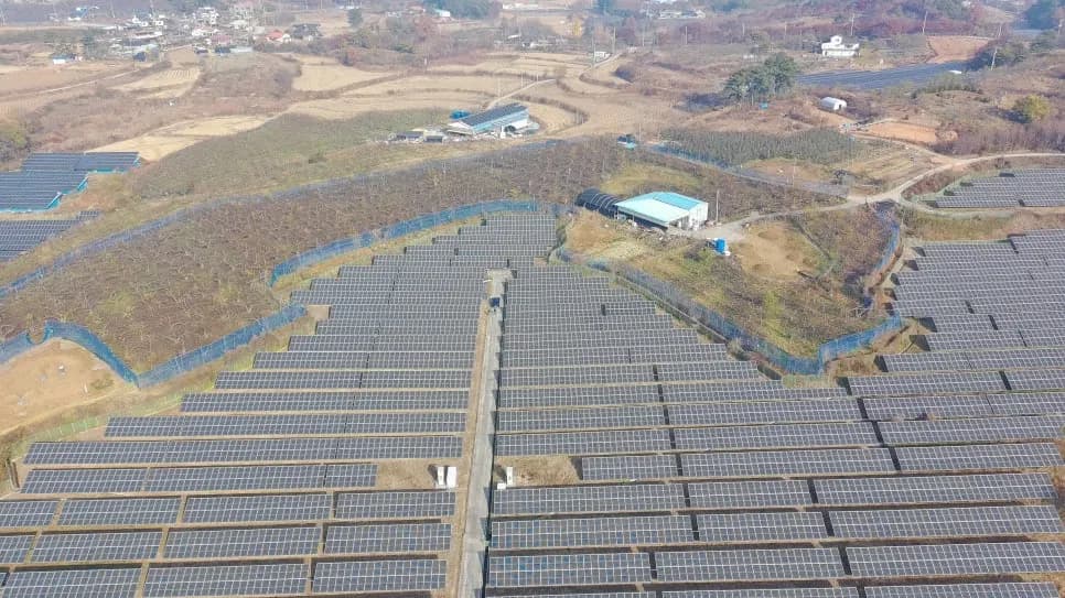 충남 논산시 은진면 태양광발전소