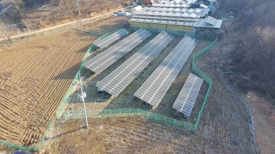 경북 상주시 이안면 태양광발전소 현장 사진 2