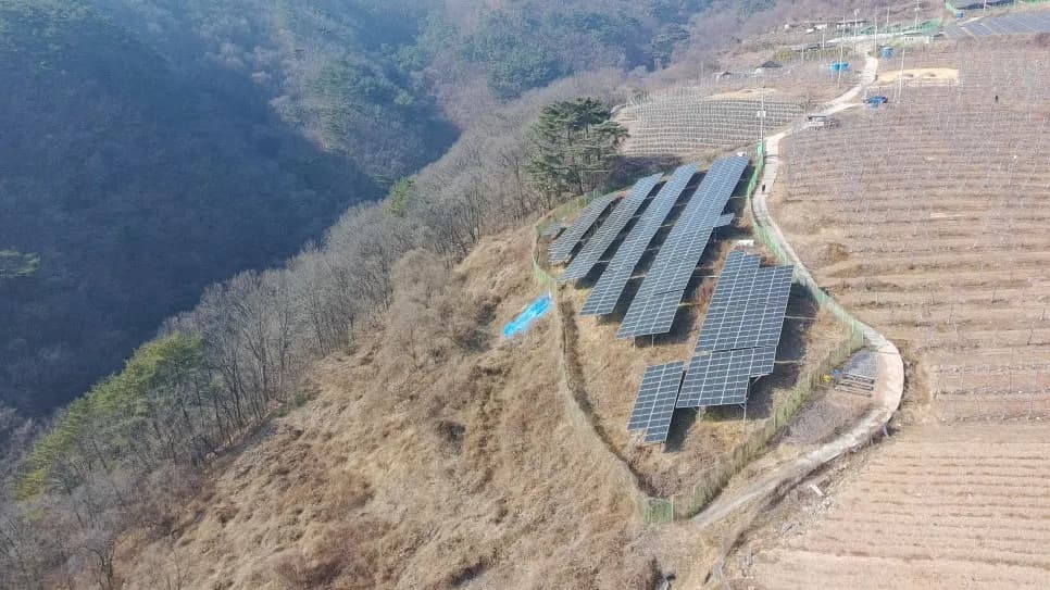 경북 안동시 예안면 태양광발전소 현장 사진 2