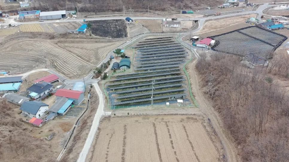 충북 충주시 산척면 태양광발전소 현장 사진 3