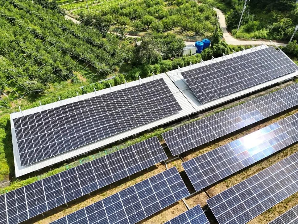 충북 영동군 용산면 태양광발전소