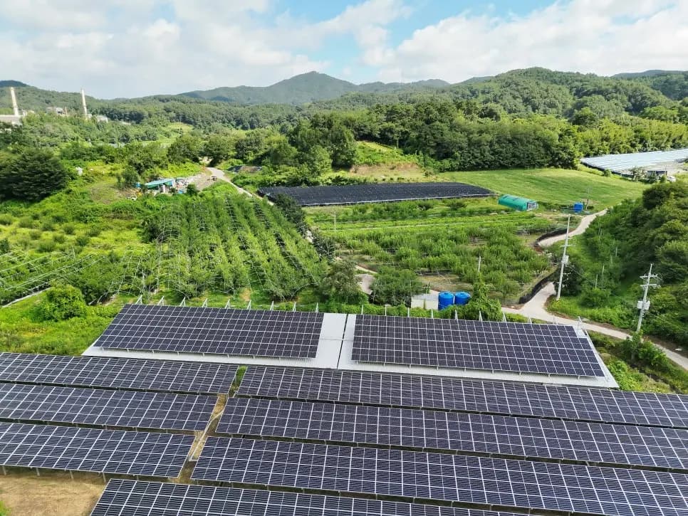 충북 영동군 용산면 태양광발전소 현장 사진 2