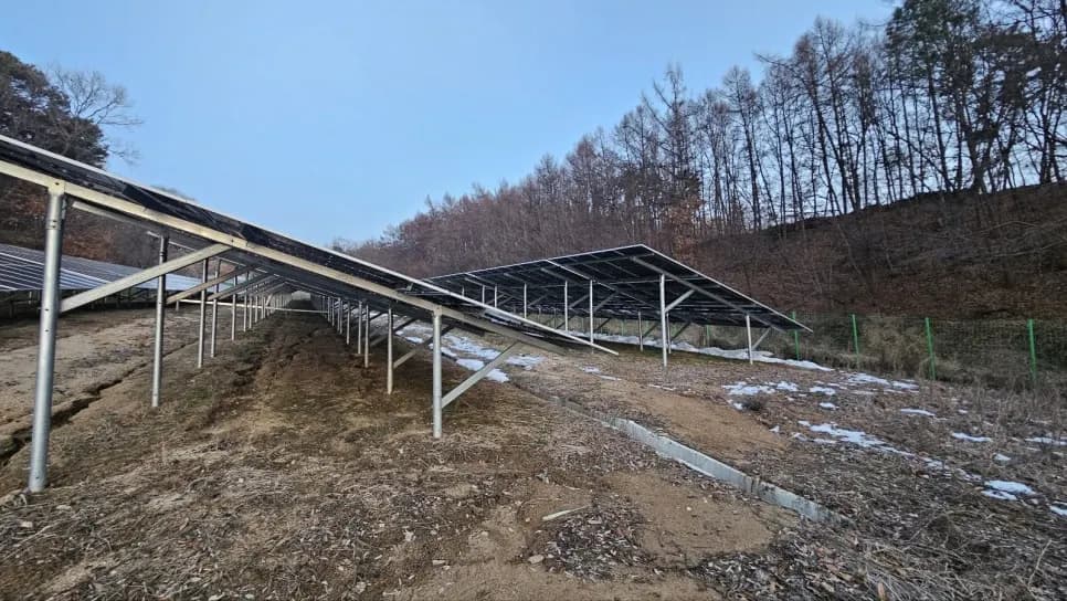 충남 논산시 태양광발전소 현장 사진 4