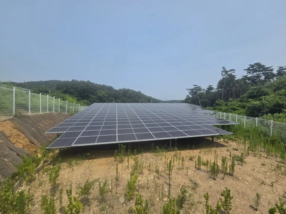충남 당진시 태양광발전소 현장 사진 2