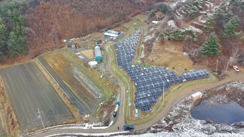 충남 아산시 태양광발전소 현장 사진 2