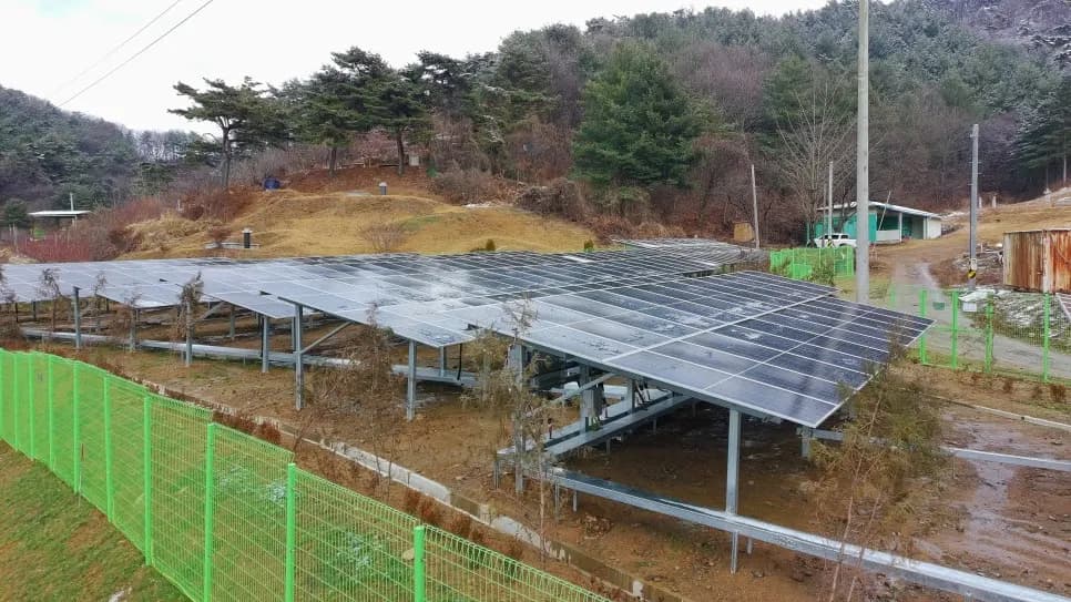 충남 아산시 태양광발전소 현장 사진 4