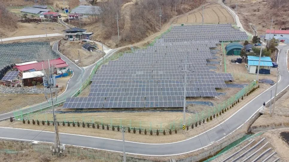 충북 충주시 산척면 태양광발전소 현장 사진 2