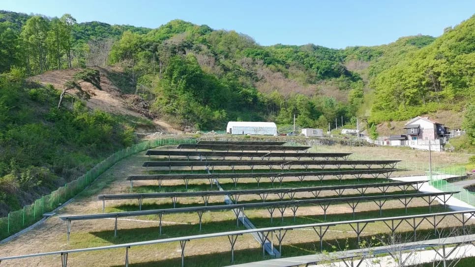 경북 김천시 태양광발전소 현장 사진 4
